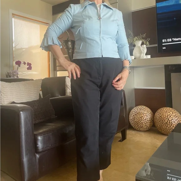 VINTAGE MOSCHINO blue JACKET